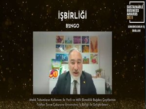 Tekfen Tarım’ın Yerli ve Milli Buğday Çalışmasına Ödül