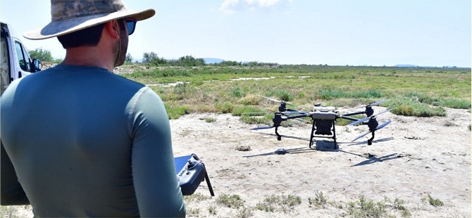 İzmir’de sivrisinek ile dronlu mücadele