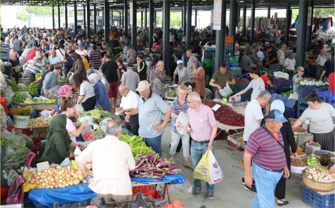 Şakran Kapalı Pazaryeri Hizmete Açıldı